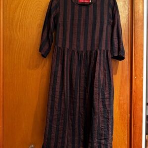 Pyne and Smith No. 19 Cocoa Stripe Dress